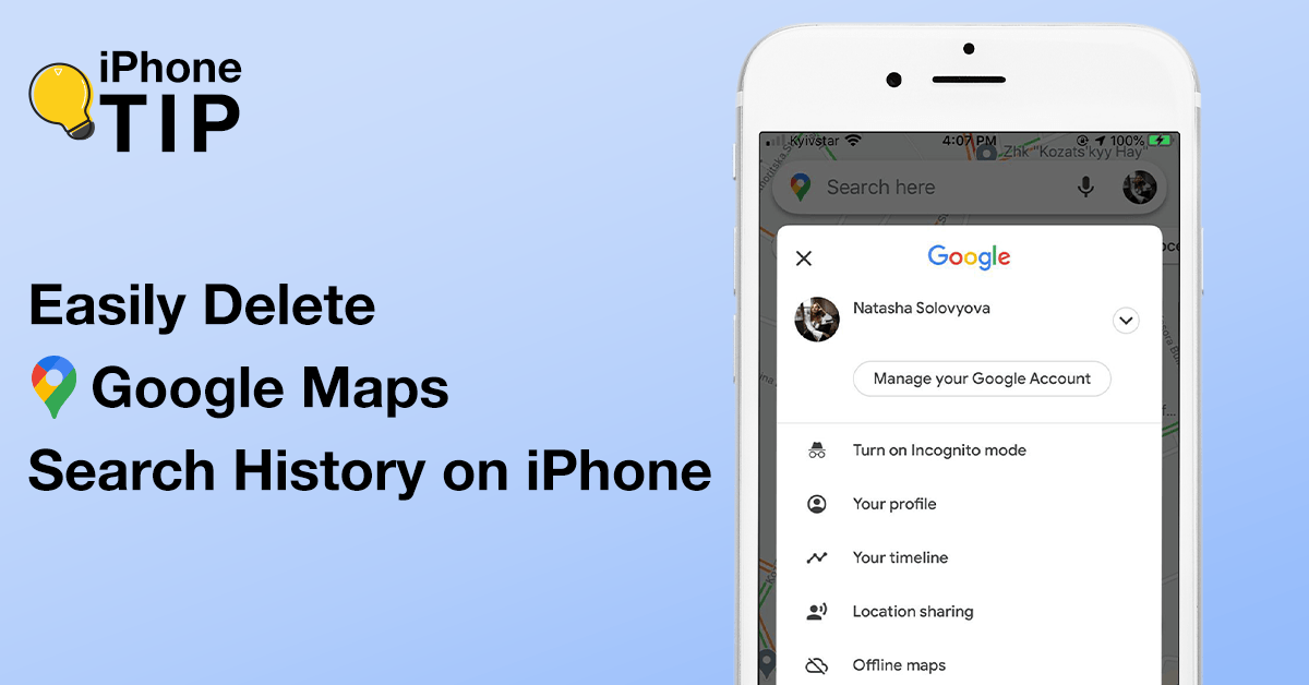 How to Delete your Google Maps Search History on iPhone in Few Minutes